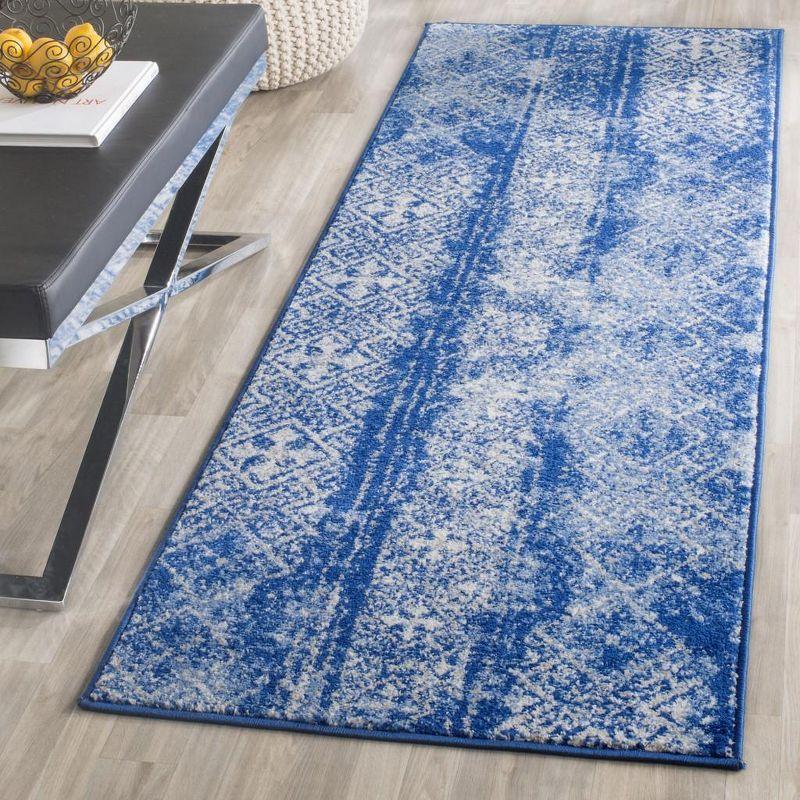 Adirondack ADR111 Machine Made Indoor Runner - Silver/Blue - 2'-6"x6' - Safavieh