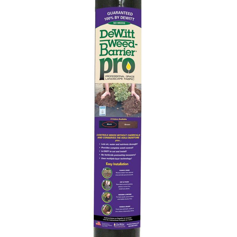 Weed Barrier Pro 3oz 4' x 100' Weed Barrier Landscape Fabric Ground Cover