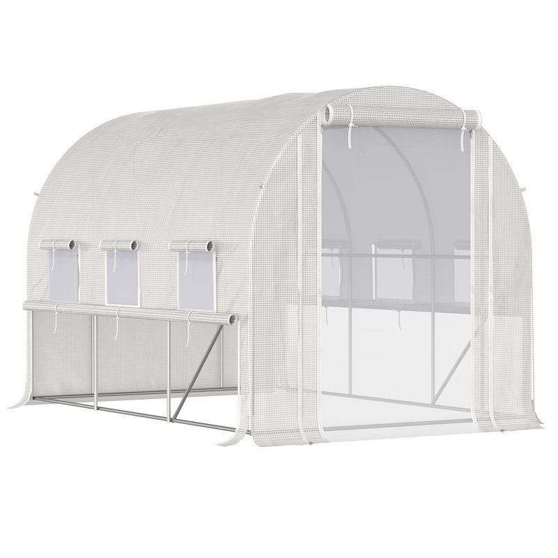Outsunny 116' W x 78' D Hobby Greenhouse
