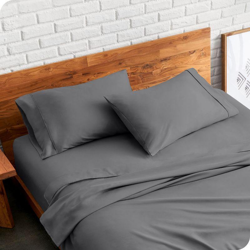 Gray Ultra-Soft Microfiber Standard Pillowcase Set