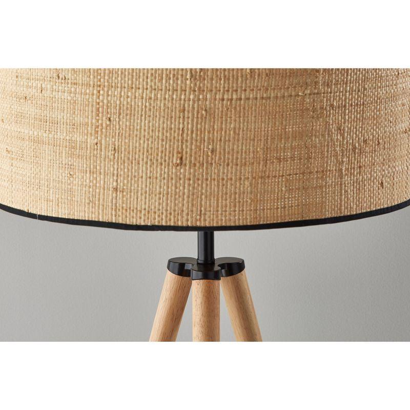 Jackson Floor Lamp Natural Wood - Adesso