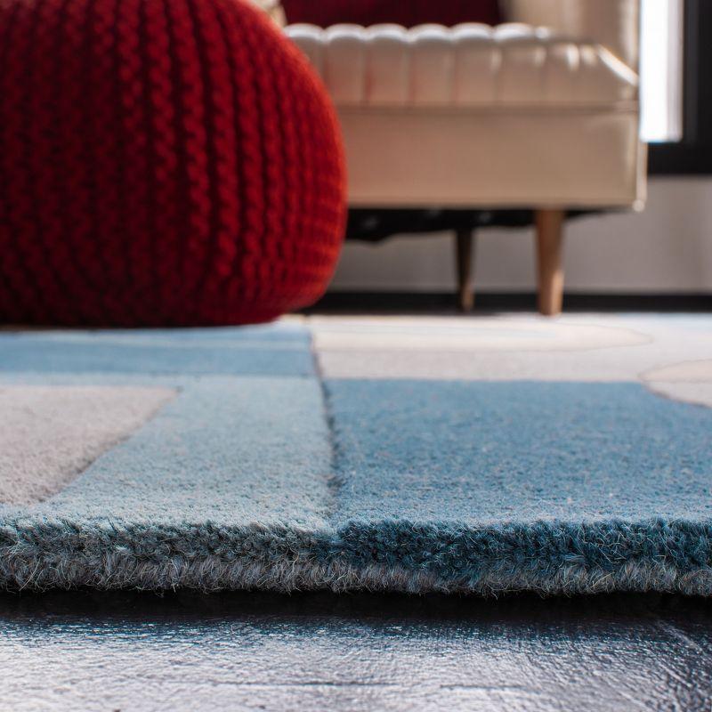 Rodeo Drive RD845 Hand Tufted Indoor Accent Rug - 2'3"x4' - Blue/Multi - Safavieh