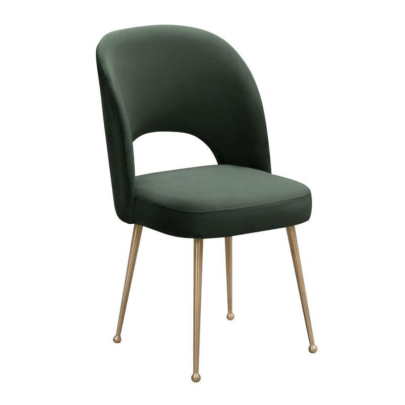 Swell Velvet Metal Side Chair