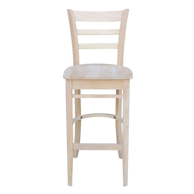 International Concepts Emily Bar Height Stool - 30 inches Seat Height