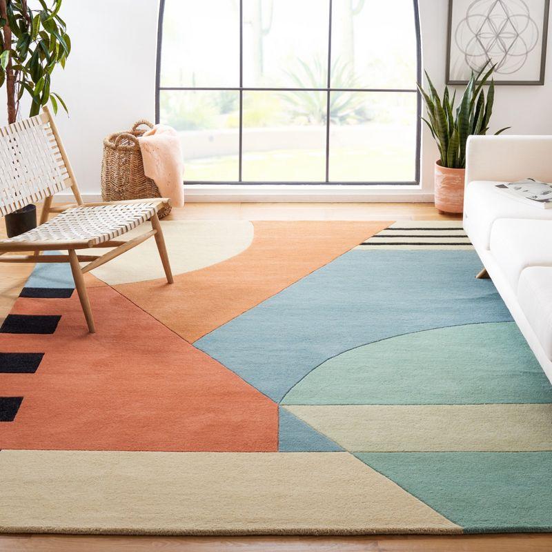 Rodeo Drive RD863 Hand Tufted Indoor Area Rug - 7'6"x9'6" - Gold - Safavieh