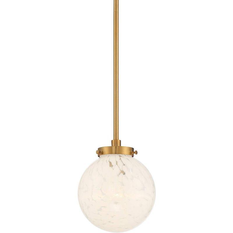 Gold Glass Mini Pendant Light with Art Globe Shade