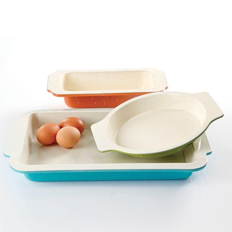 Colorsplash Gibson Home 3 Piece Non-Stick Imbue Bakeware Set