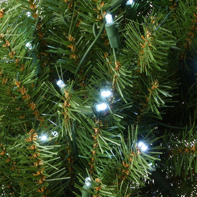 30" Prelit LED Memory Shape Norwood Fir Christmas Wreath White Lights - National Tree Company