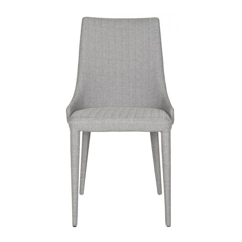 Summerset 19" H Leather Side Chair (Set of 2) - FOX2014 - Grey - Safavieh Couture