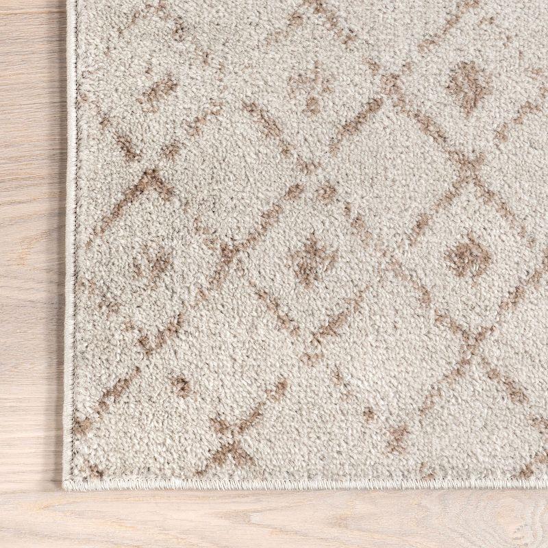 Nuloom Moroccan Blythe Indoor Area Rug, Round 6', Neutral