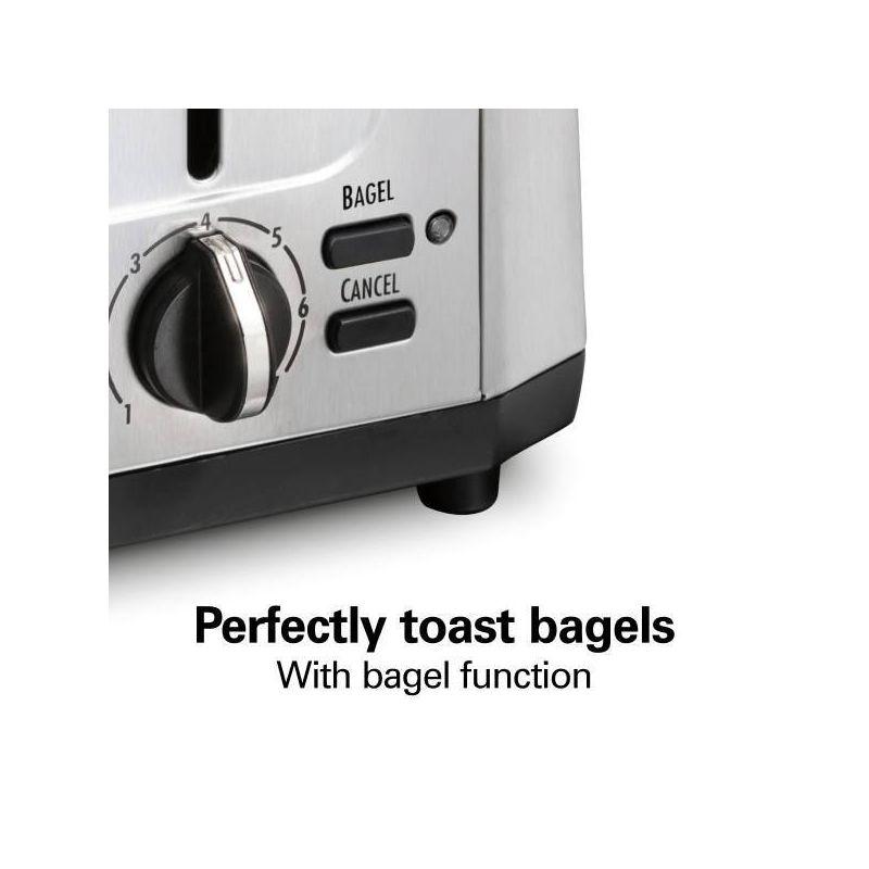 Hamilton Beach 2 Slice Toaster - Stainless Steel: Bagel & Bread Toaster, High-Lift, Adjustable Browning, Kitchen Deals