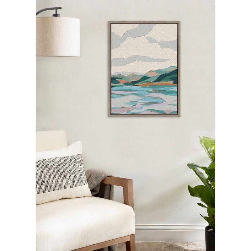 18" x 24" Sylvie Dal Lake Framed Canvas by Nikita Jariwala - Kate & Laurel All Things Decor