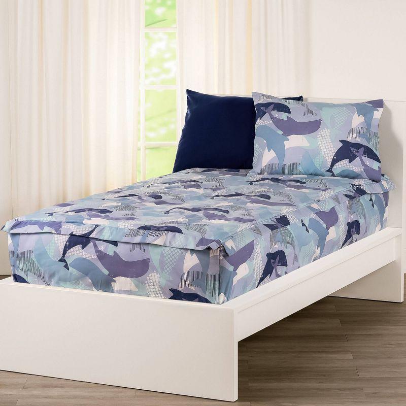 Diving Dolphins Bunkie Deluxe All-In-One Zipper Bedding Set