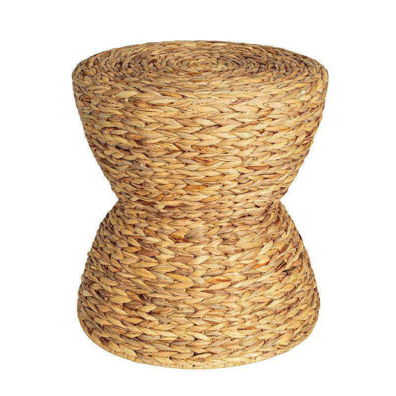 Household Essentials Water Hyacinth Hourglass Stool