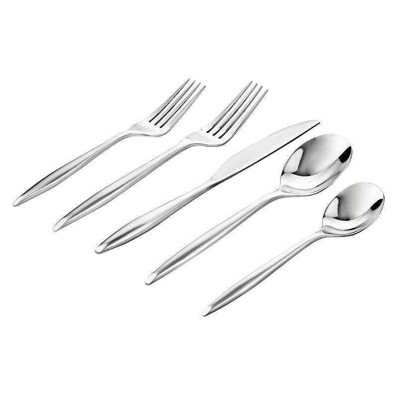 Milano 20 Piece 18/10 Stainless Steel Flatware Set, Service for 4