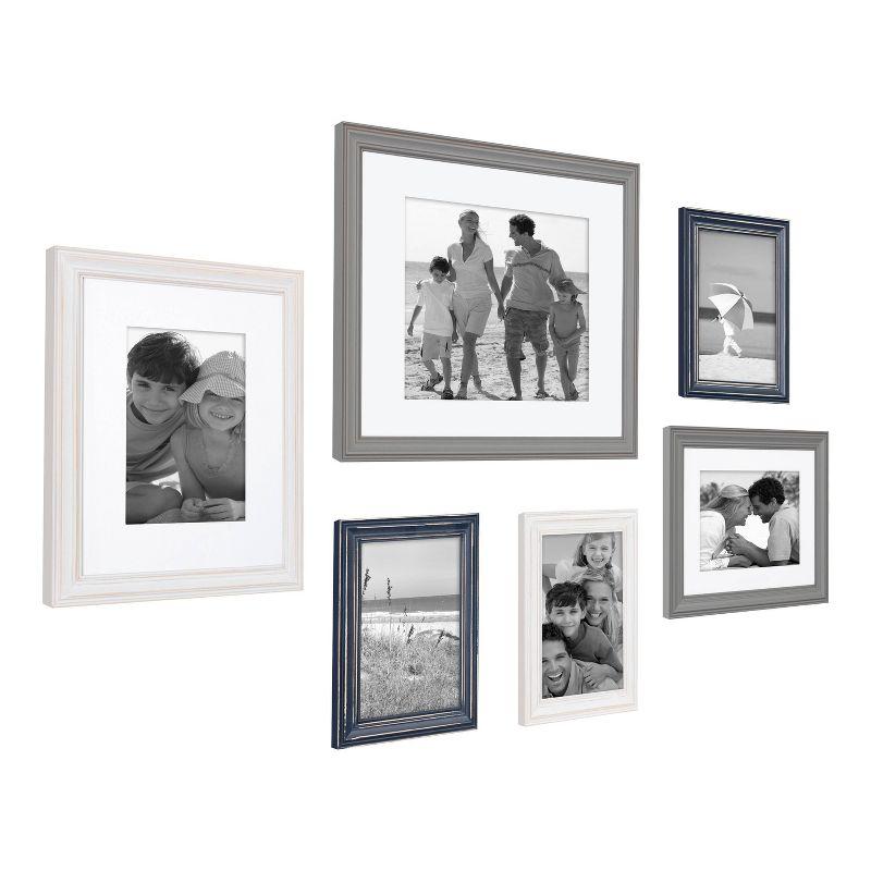 6pc Bordeaux Frame Boxs White/Black/Gray - Kate &#38; Laurel All Things Decor