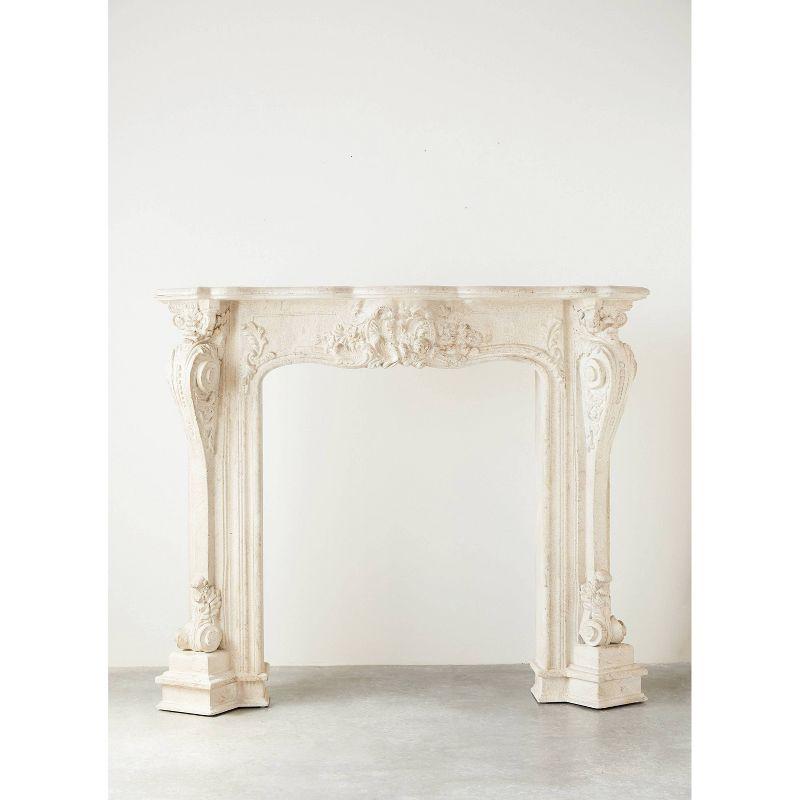 One Allium Way® Berthine Ornate Decorative Fireplace Mantel