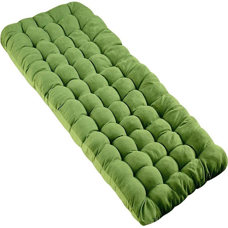 Zone Tech Camping Cot Pads Mattress - Green Premium Quality Outdoor Comfortable Thicker Cotton Lightweight Waterproof Bottom Pad Mattress