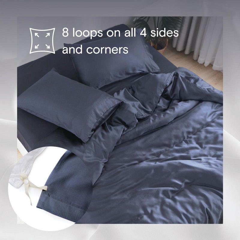 DOZ Bamboo Viscose Duvet Cover Set, Organically Grown Bamboo, Buttery Soft, Cooling, High GSM