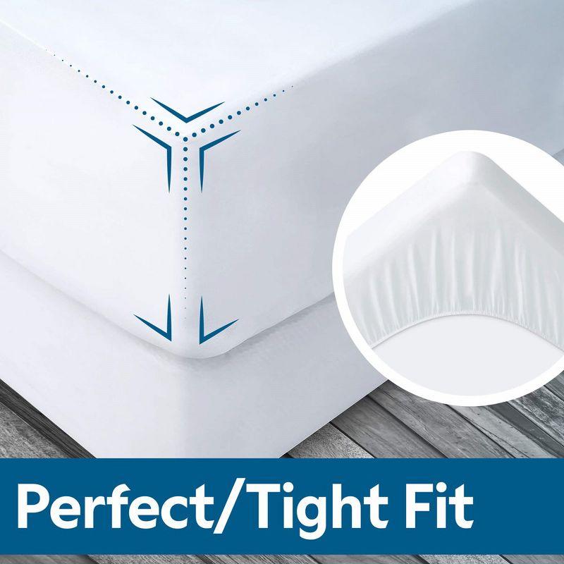 Guardmax Waterproof Fitted Full Mattress Protector - White