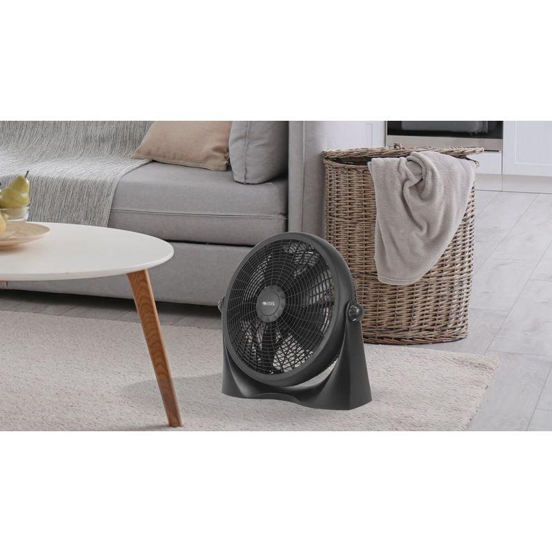 Commercial Cool Floor Fan For Home, Garage, Bedroom, Or Office, Cooling Fan For Floor With 3 Fan Settings, Quiet Floor Fan With Adjustable Tilt Angle And Sturdy Base