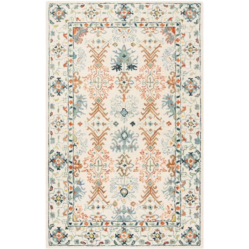 Aspen APN310 Hand Tufted Indoor Area Rug - Ivory/Blue - 6'x9' - Safavieh