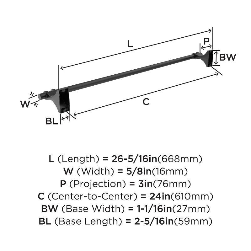 Davenport 26.31" Wall Mounted Towel Bar