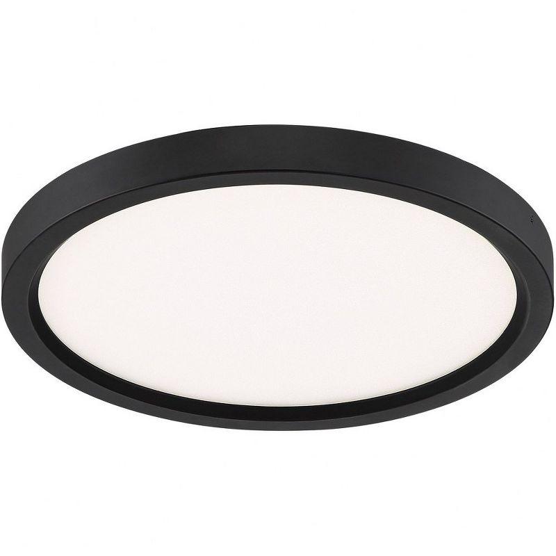 Quoizel Lighting Outskirts 1 - Light Flush Mount in  Earth Black