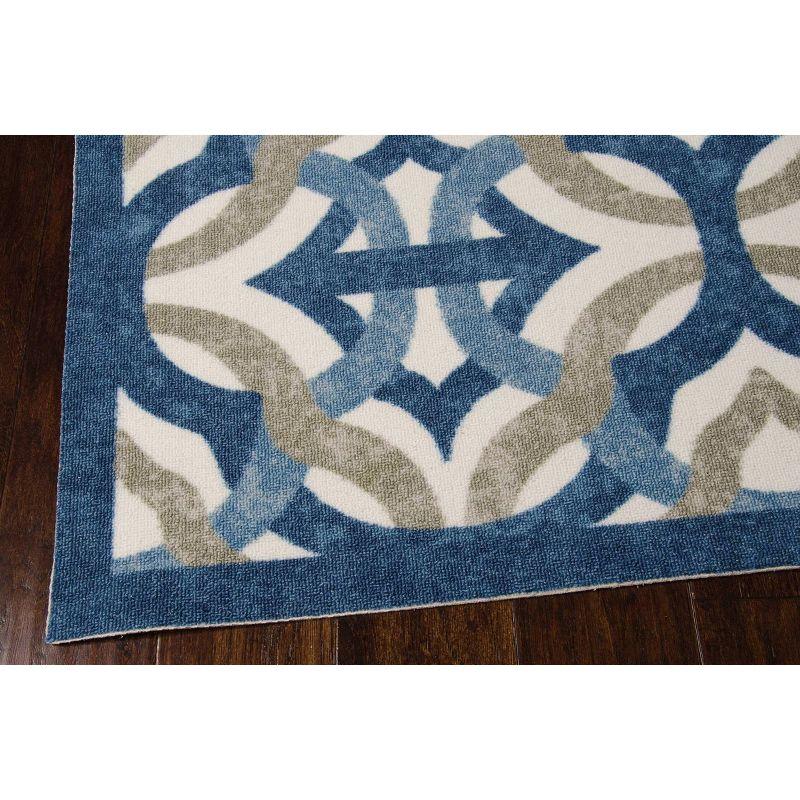 Waverly Sun & Shade "Tipton" Celestial Indoor/Outdoor Area Rug by Nourison SND30 5'3" x 7'5"