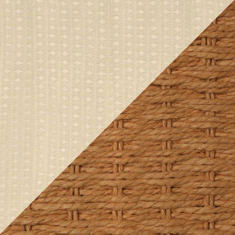Wicker-Look Woven Baby Moses Changing Basket - Natural/Ecru