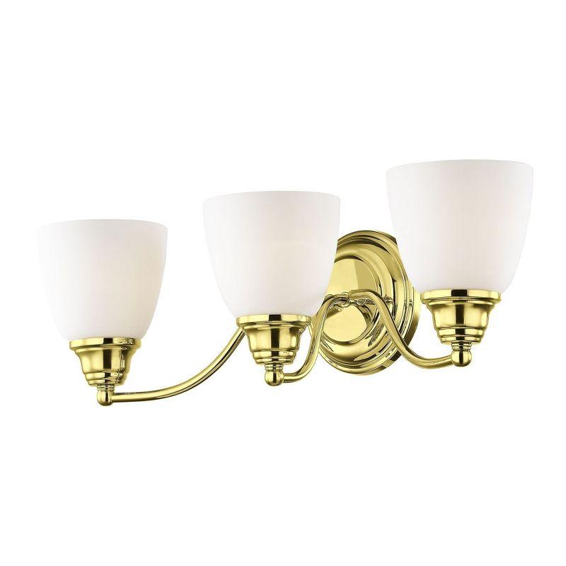 Livex Lighting Somerville 3 - Light Vanity in  Polished Brass