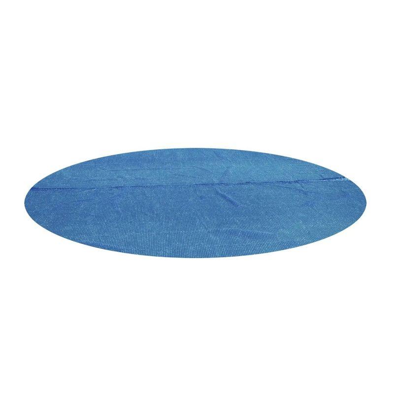 Bestway Flowclear 15 Feet Round Above Ground Solar Pool Cover Only for Pool Water Maintenance of Swimming Pools 16 Feet in Diameter, Blue