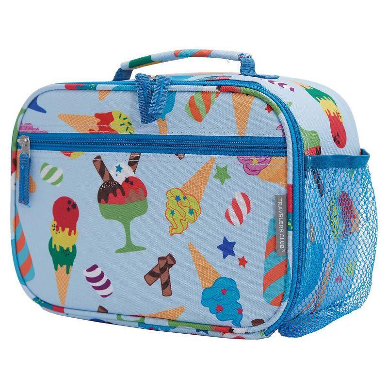 Travelers Club Kids' 5pc Hardside Checked Spinner Luggage Set - Ice Cream