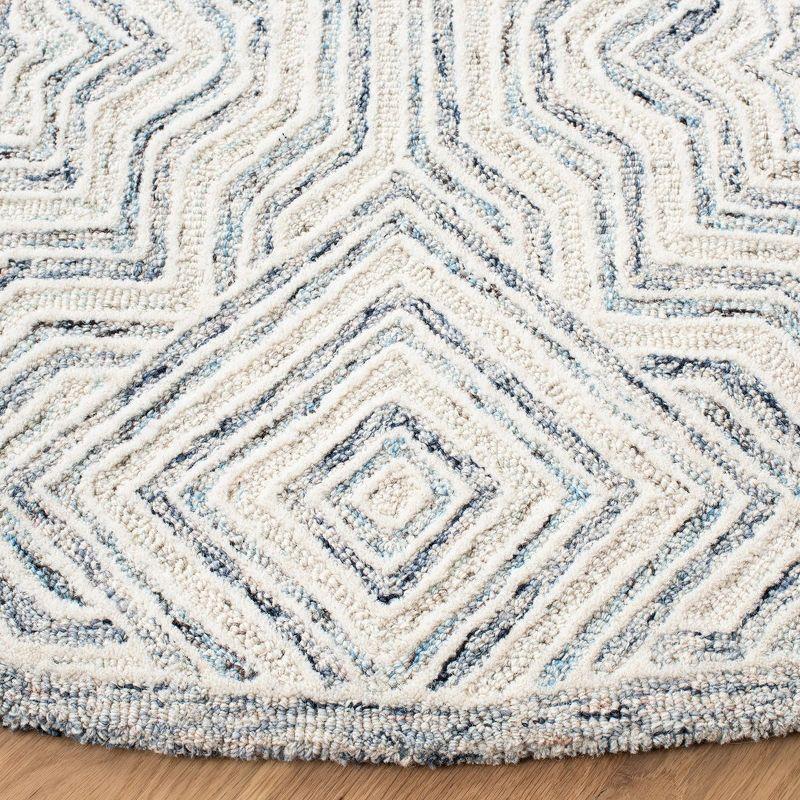 Capri CPR215 Tufted Indoor Area Rug - Beige/Blue - 6'x9' - Safavieh