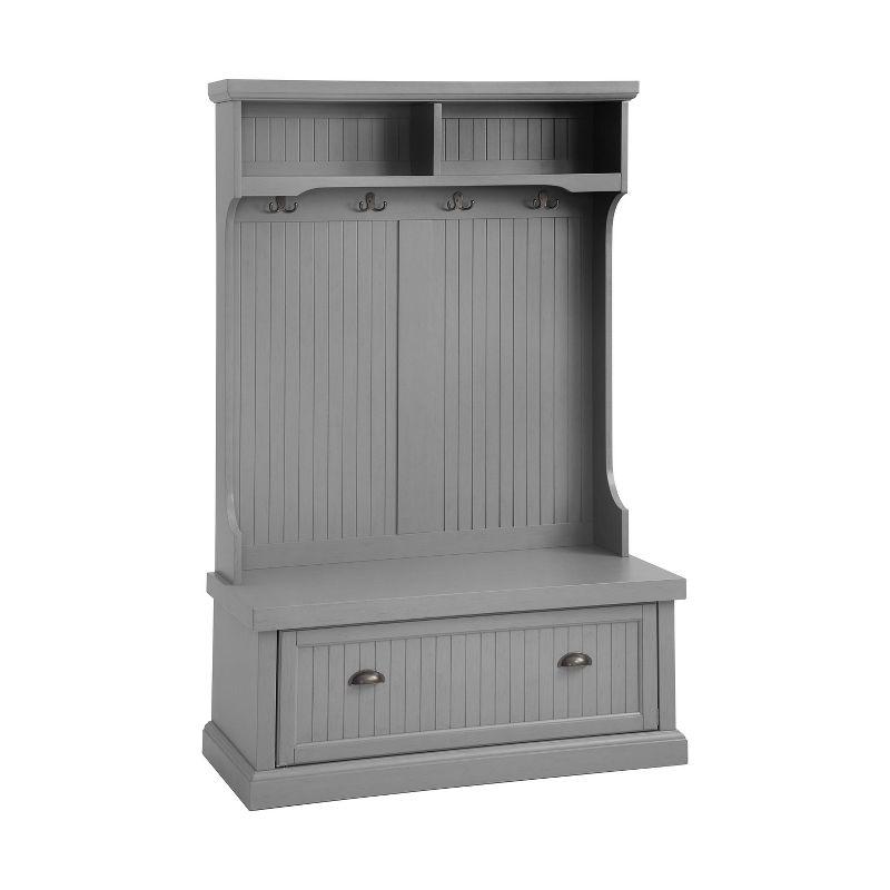 Seaside Hall Tree 40'' Wide with Bench and Shoe Storage