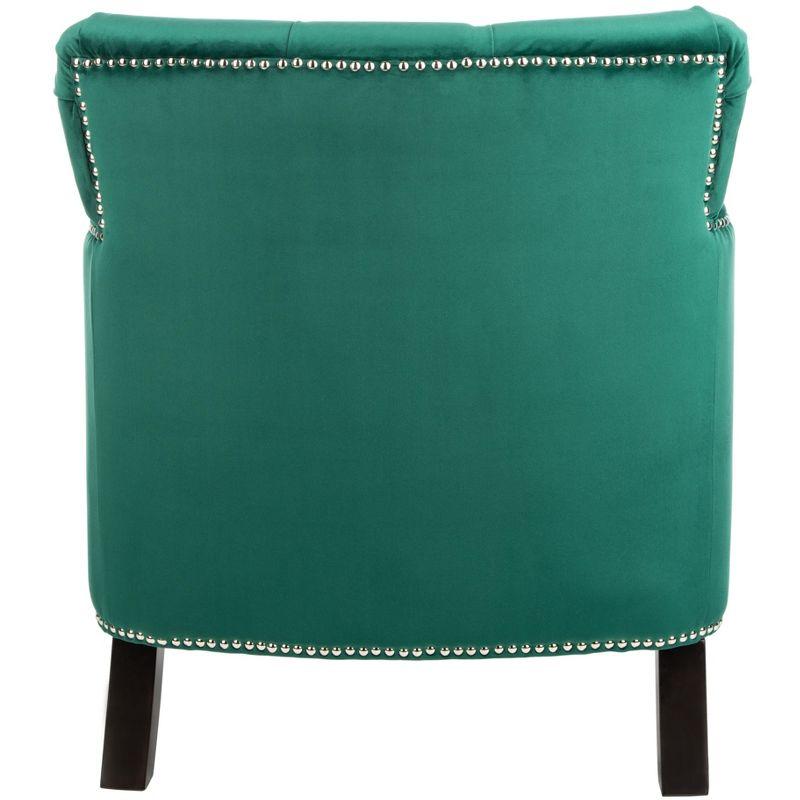Colin Chair - HUD8212 - Emerald/Espresso - Safavieh