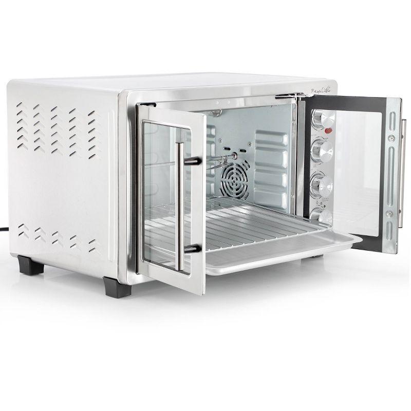 MegaChef 45L Electric French Door Rotisserie Convection Counter Top Oven