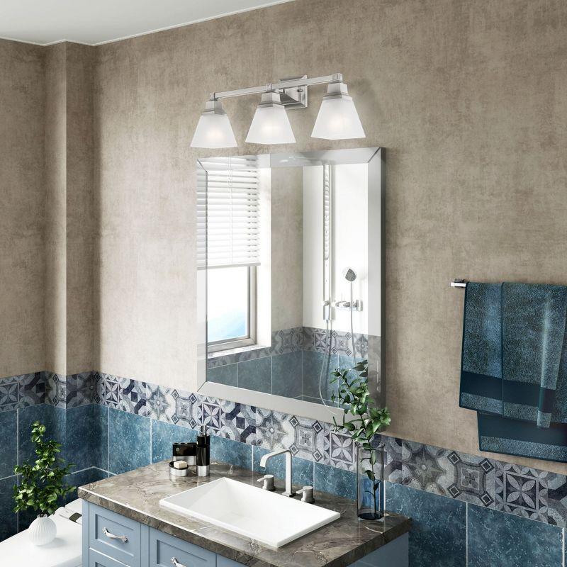 Livex Lighting Mission 3 - Light Vanity in  Brushed Nickel