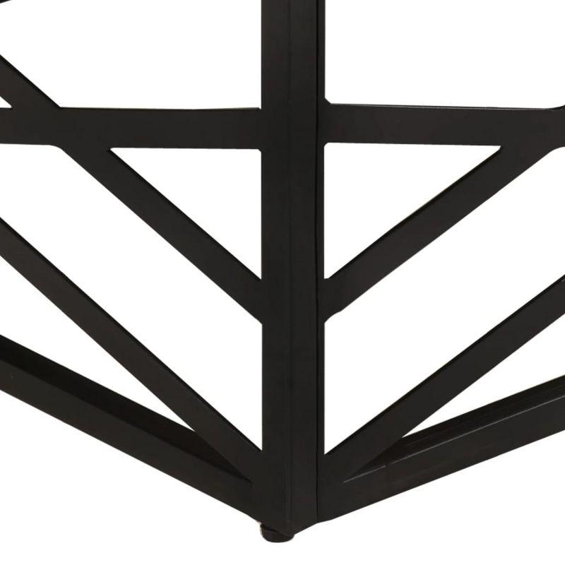 vidaXL Coffee Table 26.8"x26.8"x13.8" Solid Mango Wood