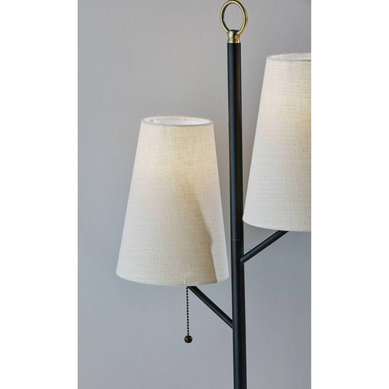 Daniel Table Lamp Black - Adesso: Industrial 27" Pull Chain, 2-Light, ETL Listed