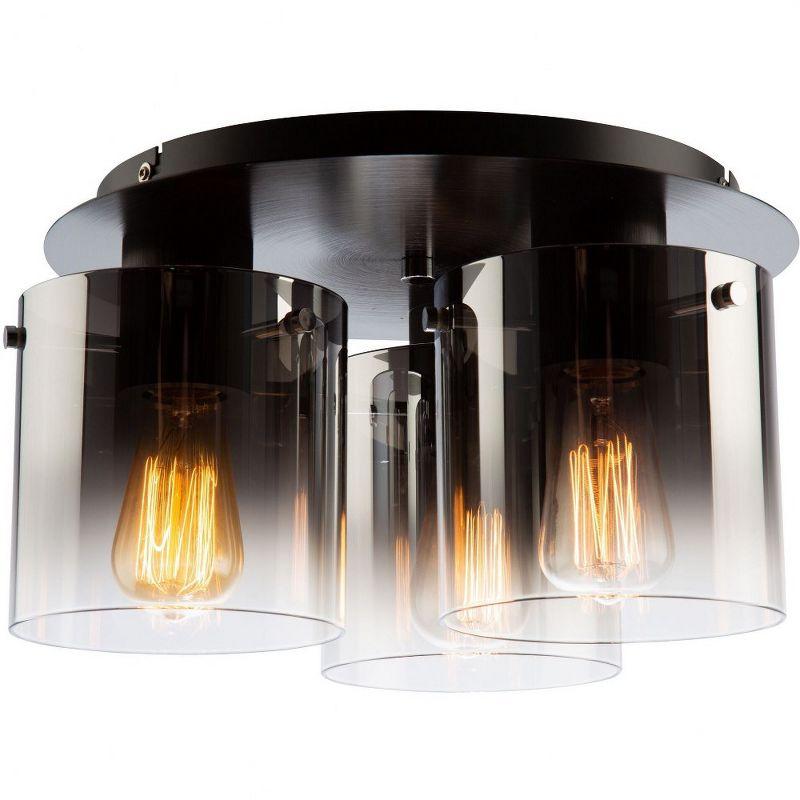 Artcraft Lighting Henley 3 - Light Flush Mount in  Satin Black