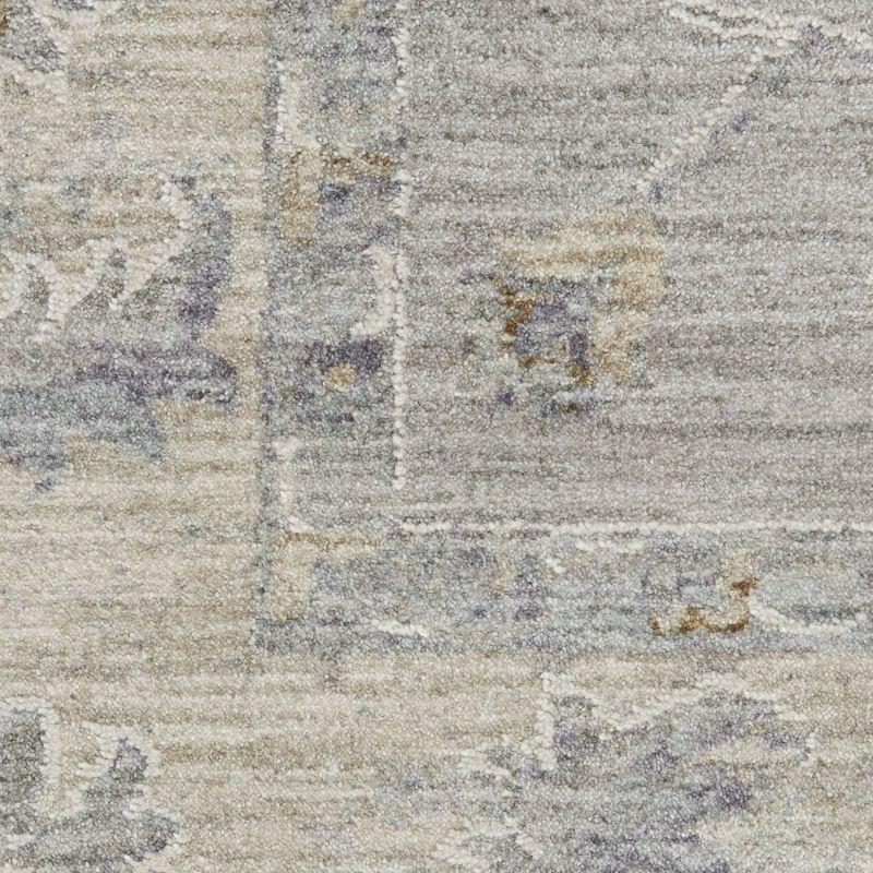 Nourison Asher ASR02 Indoor only Area Rug - Grey 5'3" x 7'8"