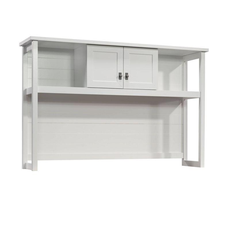 Cottage Road White Engineered Wood 60" Desk Hutch