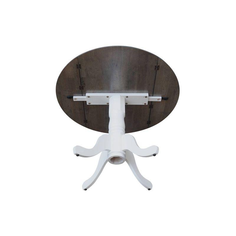 42" Mason Round Dual Drop Leaf Dining Table - International Concepts