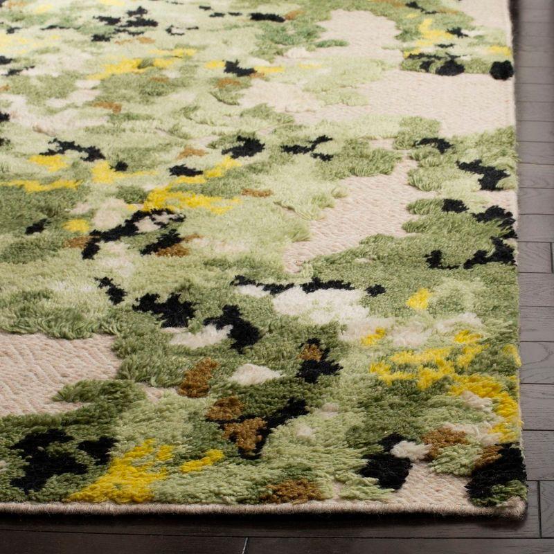 Wildon Home® Subhan Hand Knotted 80% Wool, 20% Cotton Floral Rug