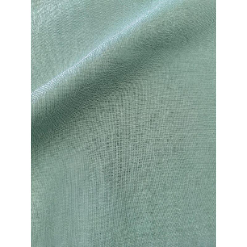 Mint Green Linen Euro Throw Pillow 26x26 with Down Alternative