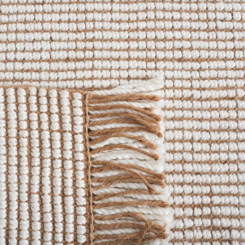 Natural Fiber NF826 Hand Woven Indoor Area Rug - Ivory/Natural - 4'x6' - Safavieh