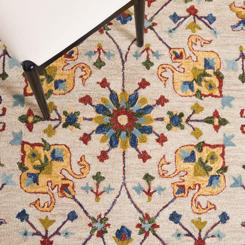 Micro-Loop MLP386 Hand Tufted Indoor Area Rug - Beige/Rust - 8'x10' - Safavieh