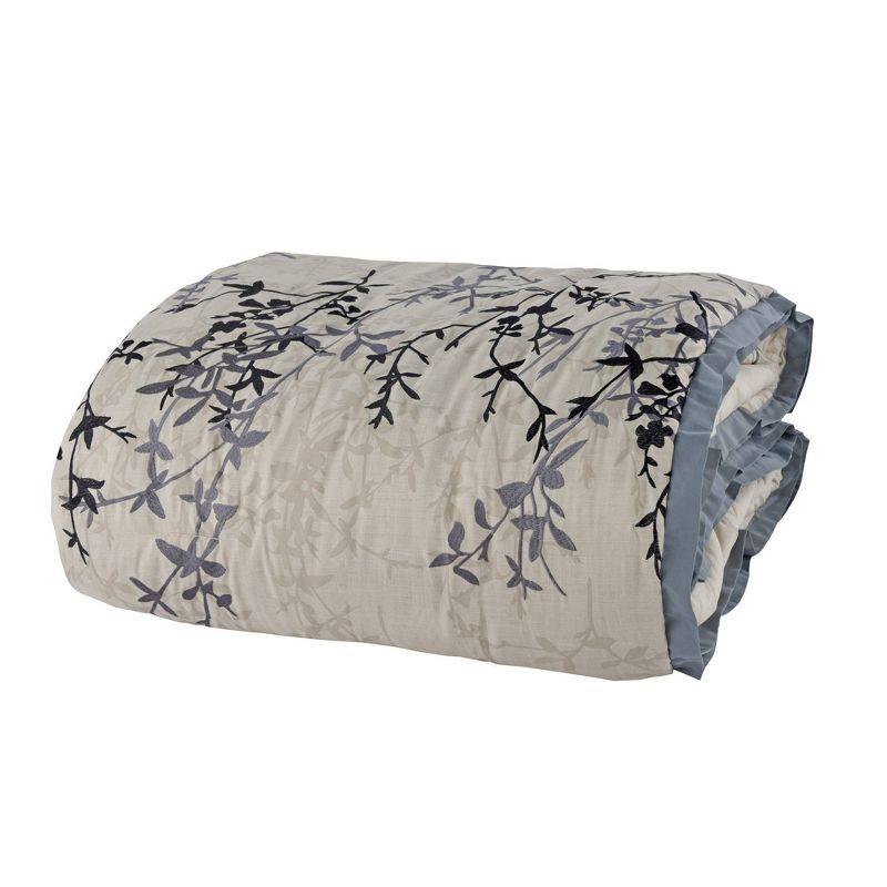 Riverbrook Home Hayden Beige/Blue Polyester 8 Piece Comforter Set