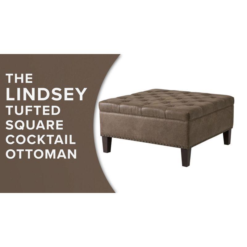 Tufted Square Cocktail Ottoman - Madison Park